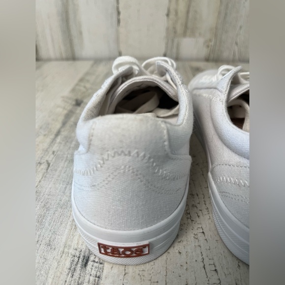 Taos Womens Footwear White Plim Soul Canvas Sneakers size 8 - Picture 6 of 11